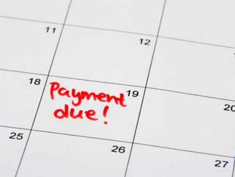 Payment Due Calendar